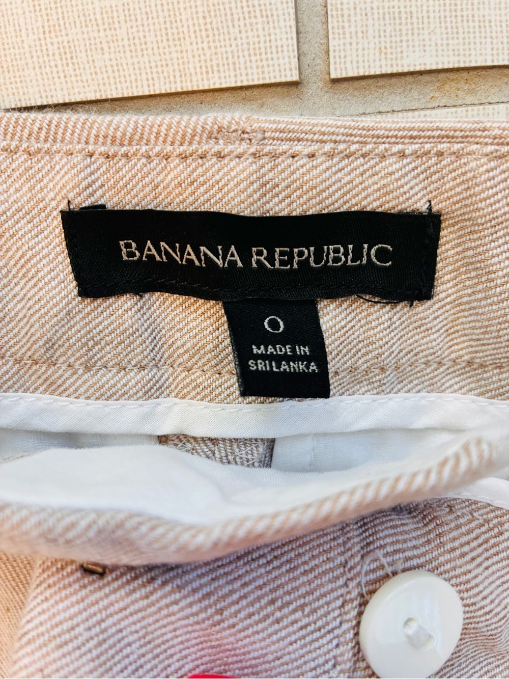 Set of 2 Banana Republic Beige Trousers size 0 - Picture 11 of 16